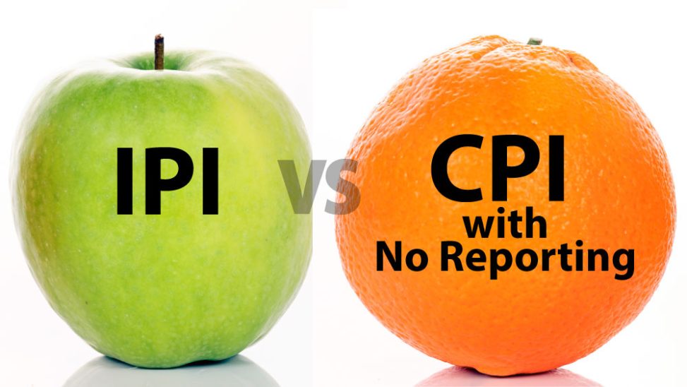 IPI vs CPI with No Reporting