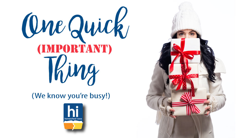 One Quick Important Thing Niche Homeschool Iowa