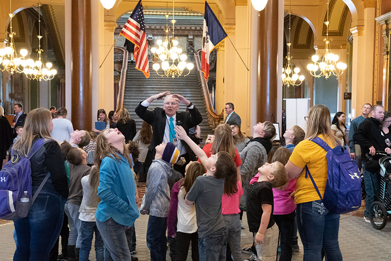 Capitol tours are available at Homeschool Iowa Capitol Day 2023.