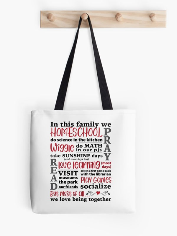 In This Family Canvas Bags - Homeschool Iowa Store
