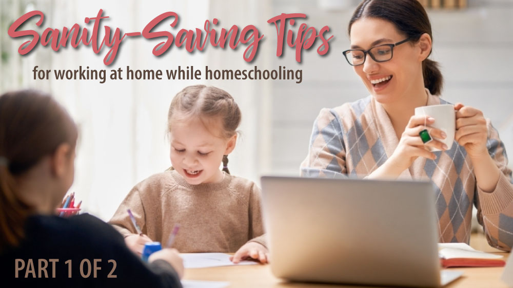 Working from home while homeschooling