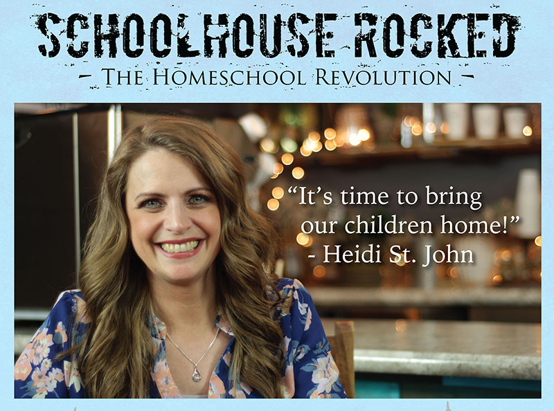 Support Homeschool Iowa with Schoolhouse Rocked: Heidi St. John quote