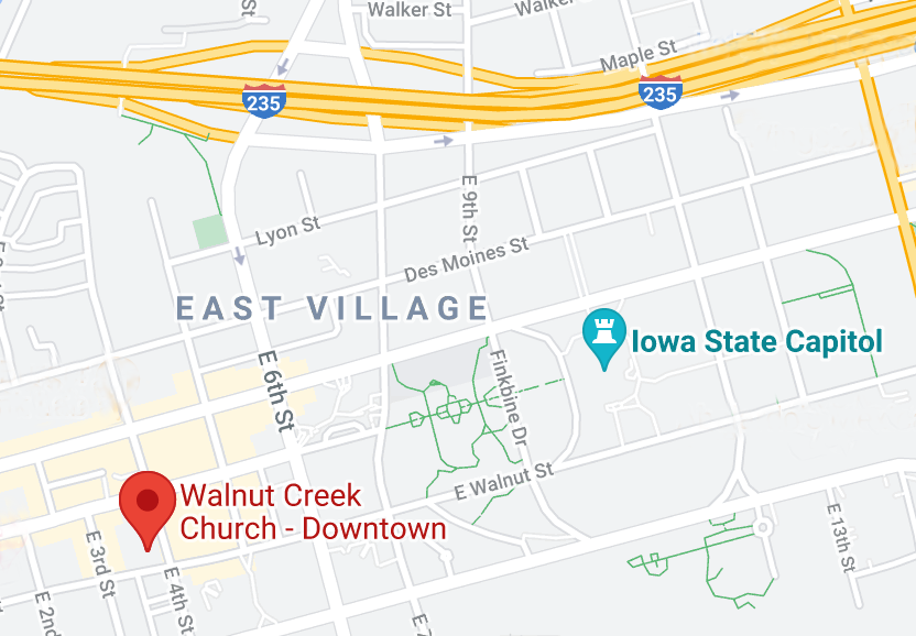 Walnut Creek Downtown Church: Location for 2022 Homeschool Iowa Capitol Day