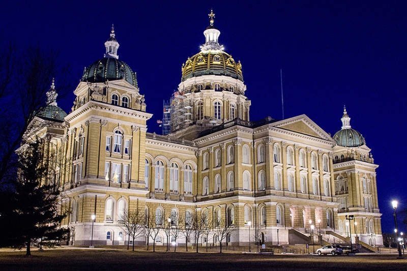 Iowa State Capitol, where our Homeschool Iowa advocacy efforts in 2023 will be focused