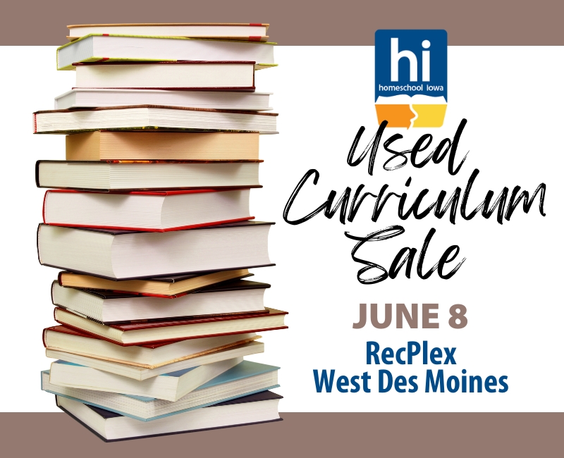 Homeschool Iowa Used Curriculum Sale 2023