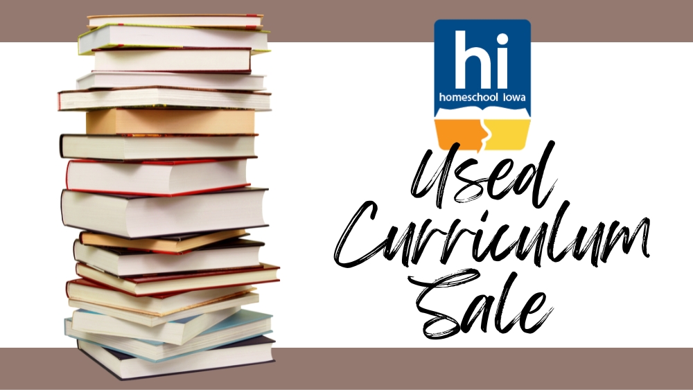 Homeschool Iowa Used Curriculum Sale