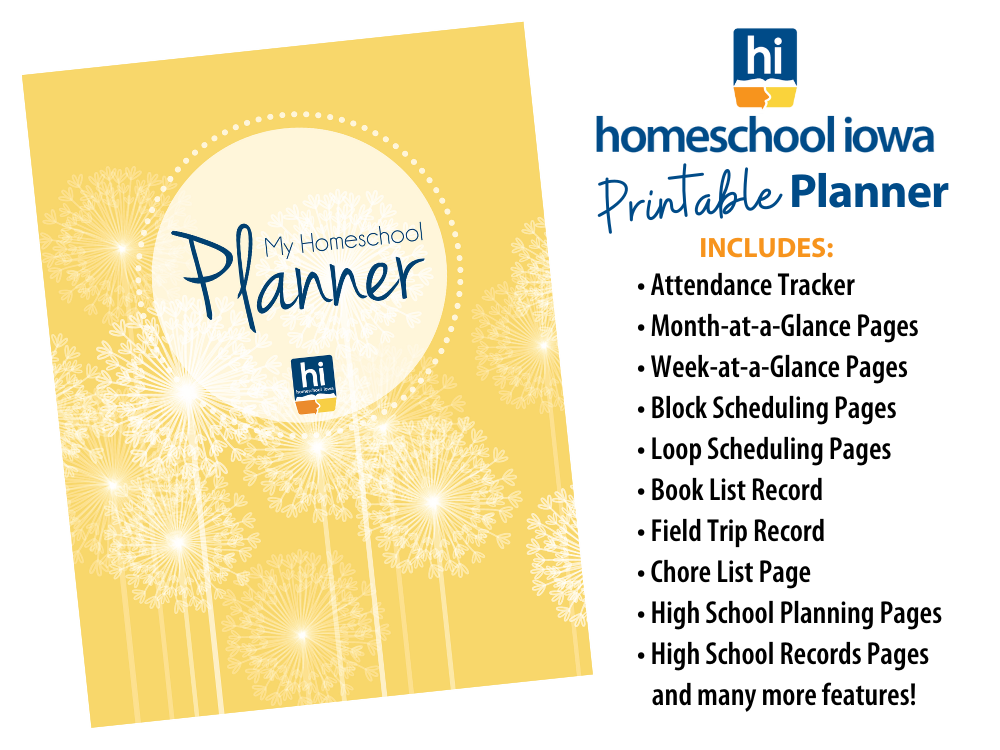 Join Us! Homeschool Iowa Membership - Homeschool Iowa Planner