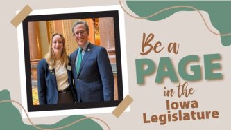 Be a page in the Iowa Legislature