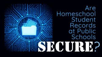 Are homeschool student records at public schools secure?