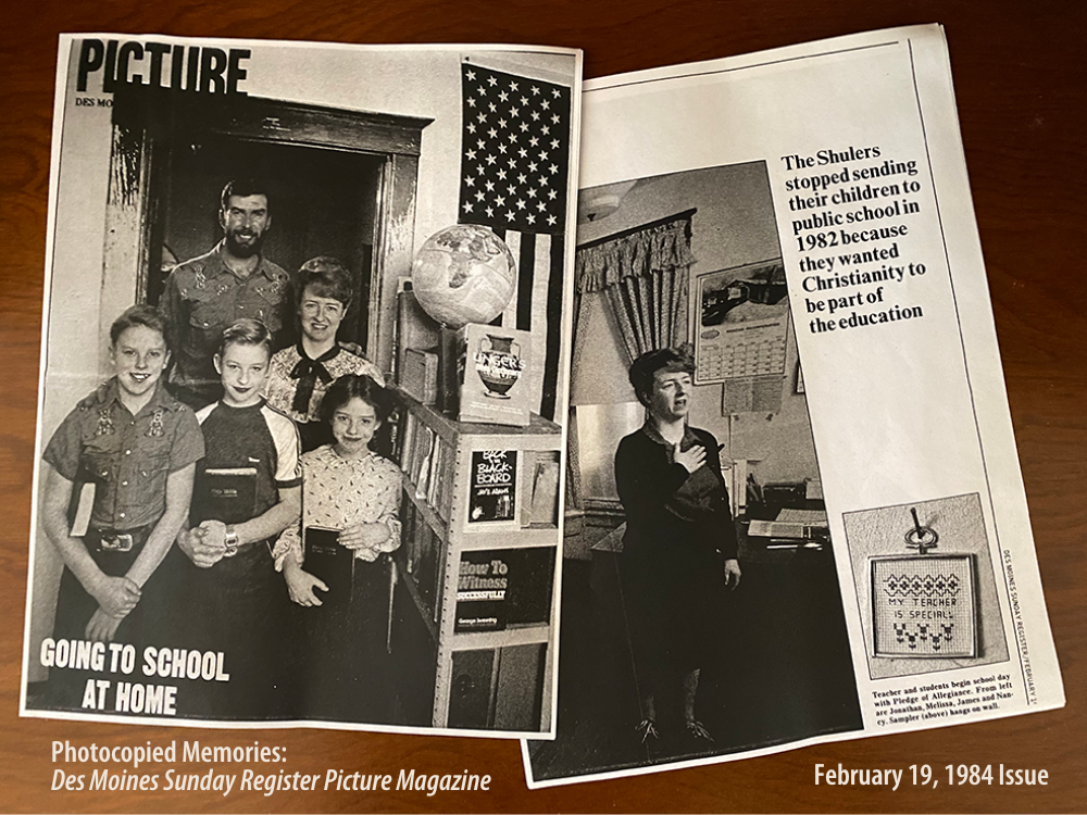 Homeschool Pioneers Ron and Nancy Shuler: Picture Magazine Memories