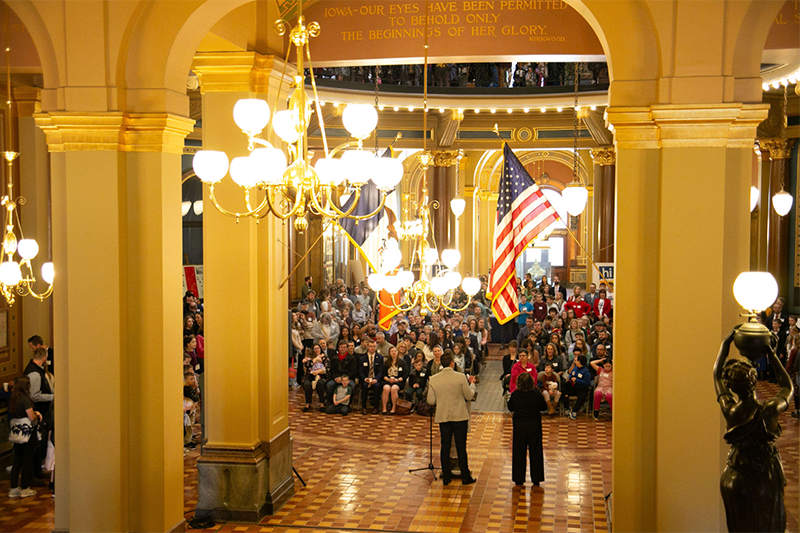 2026 Homeschool Iowa Capitol Day Photo