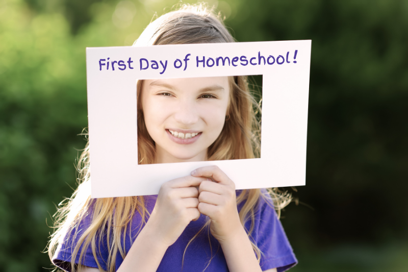 First Day of a New Homeschool Year - Take a Photo!